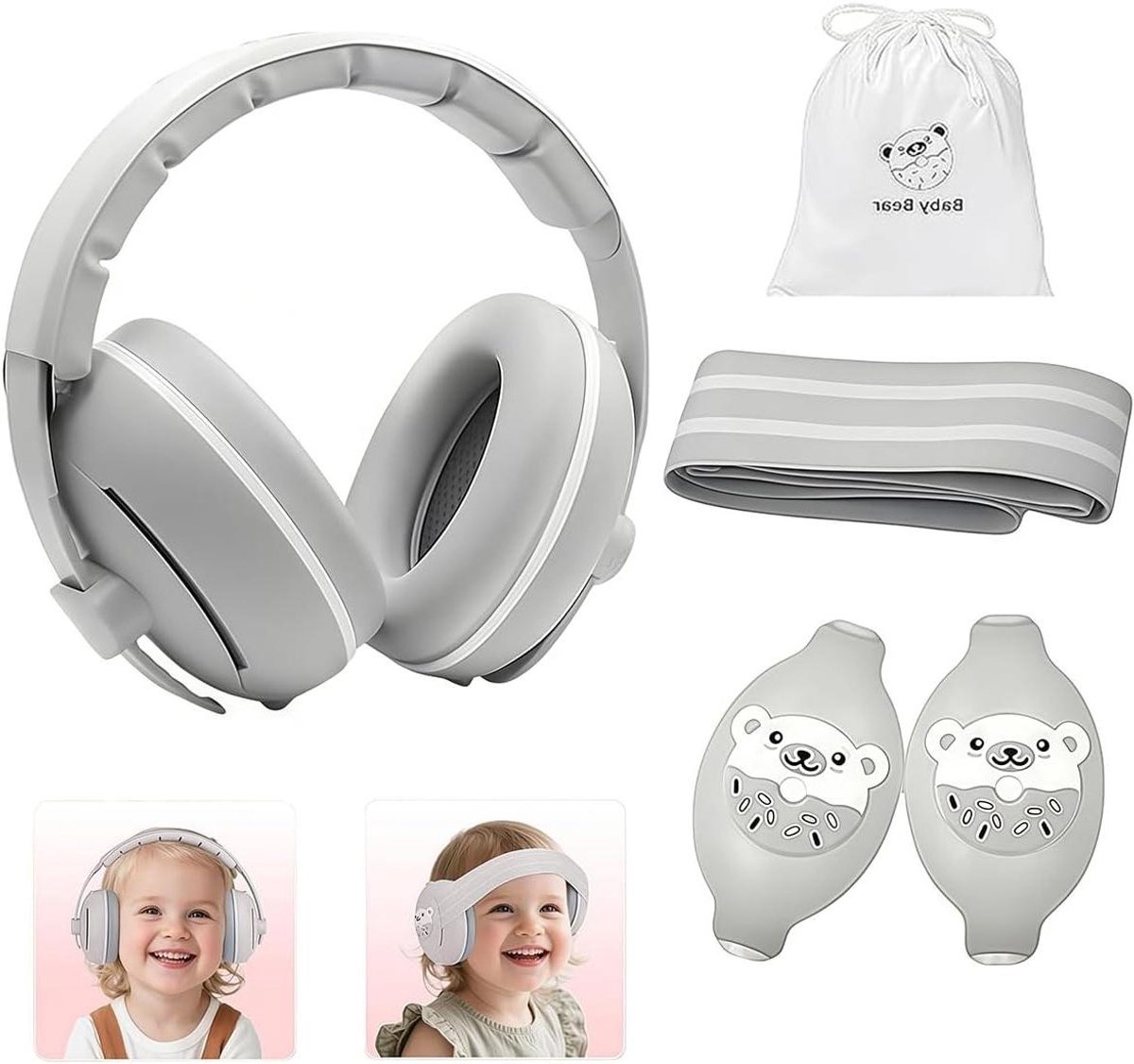 Baby gehoorbescherming - Koptelefoon oordopjes - Bescherming gehoor - 2-in-1 ontwerp - Unisex Baby - Niet gespecificeerd