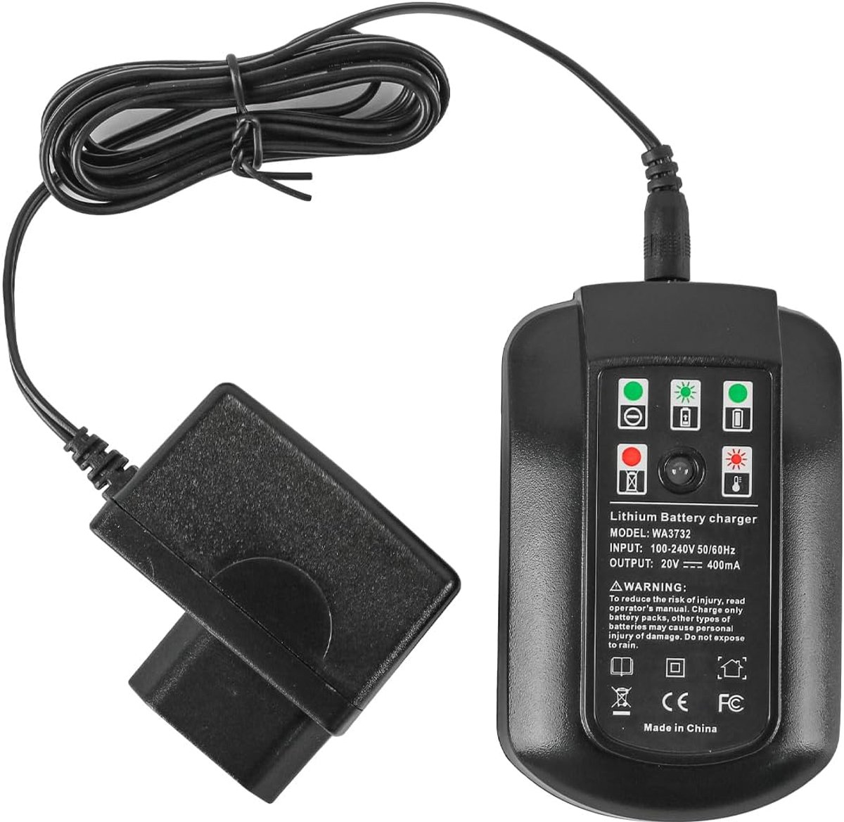 SnelShoppen - Snellader voor WA3525 WA3580 WA3520 WA3578 Snelle Oplader Voor Diverse Modellen | Compact | Betrouwbaar | Stroomadapter | Thuis en Op Re