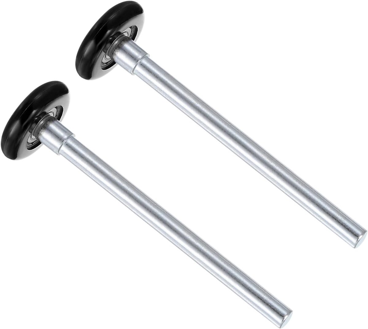 SnelShoppen - 2 Stuks Nylon Garage Deur Rollen - 1.8" x 6.5" Steun - Stille Geïsoleerde Standaard Garage Deur Wielen voor Vervangingen van 5cm Garage