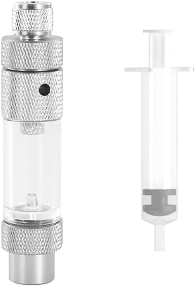 CO2 bubble counter - aluminiumlegering - met water vulfunctie - eenvoudig bijvullen - SnelShoppen