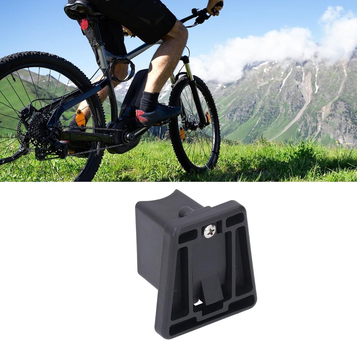 SnelShoppen - Fietsen Voorvork Draagblok, Fietstas Bevestigingsblok Adapter voor Vouwfiets Brompton - Zwart, Precisie Pasvorm, Handige Bagage Beheer