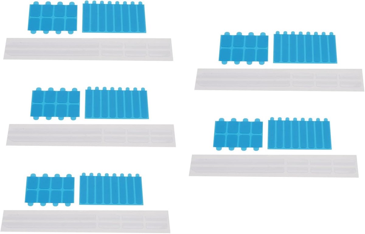 SnelShoppen - Transparante Privacy Scherm Vervangset met Zelfklevende Strips en Glijmontage Houder voor Laptop en Computer Monitor