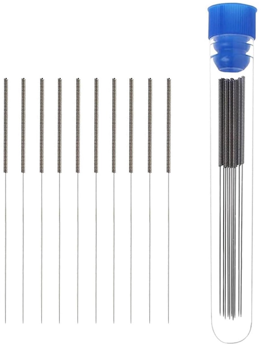 SnelShoppen - 3D Printer Nozzle Tool Cleaning en Onderhoud Kit, 10 x 0.4 mm Reinigingsnaalden voor 0.4 mm Nozzles, Snelle en Eenvoudige Reiniging Gere