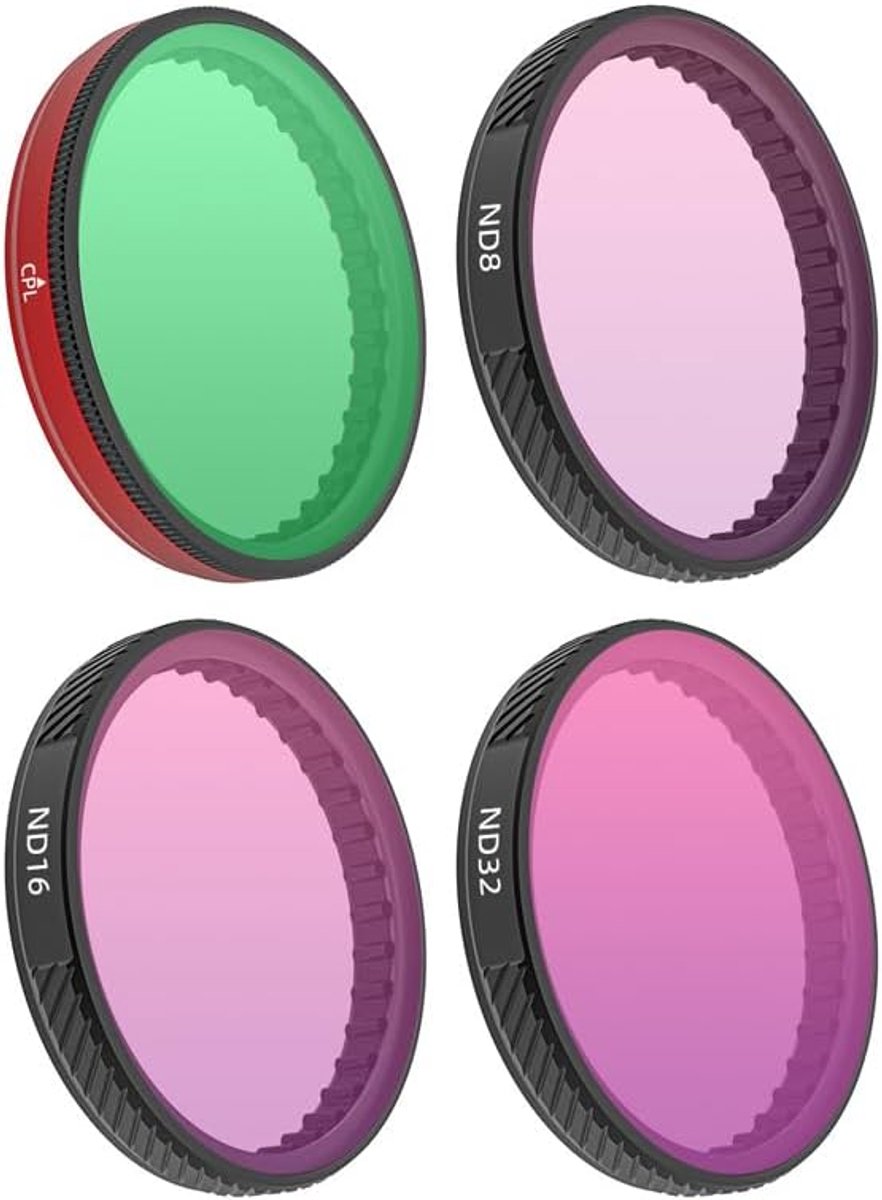 SnelShoppen - Neutral Density Filter Camera Lens Filter Set HD Lens Filter Beschermhoes Multilayer Optisch Aluminium Frame Geschikt voor Actiecamera's