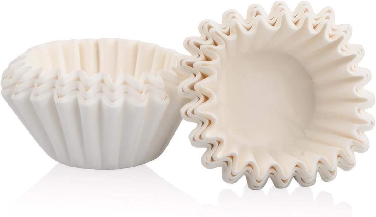 Koffiefilterpapier - Wit - 110 x 80 mm - Biologisch Afbreekbaar - Voor Kleine Koffiezetapparaten