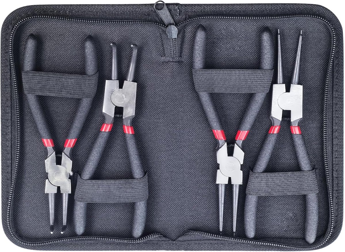 Retaining ring pliers set 7 inch - binnen- en buitenringen - met duurzame veren - ShopVlot