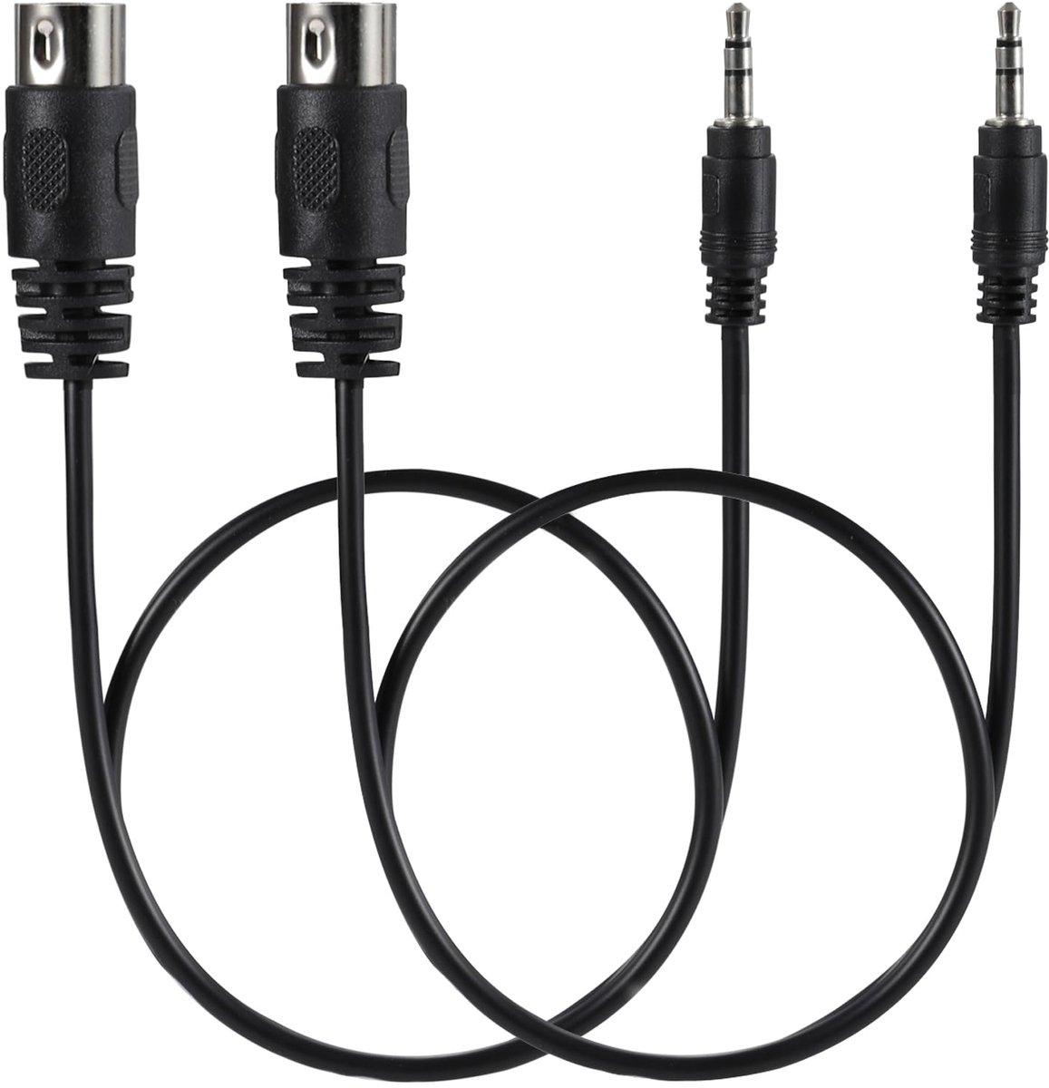 AUX kabel 5-DIN Male naar 3.5mm TRS - 0.5m - geschikt voor MIDI apparaten - stabiele geluidsverbinding - ShopVlot