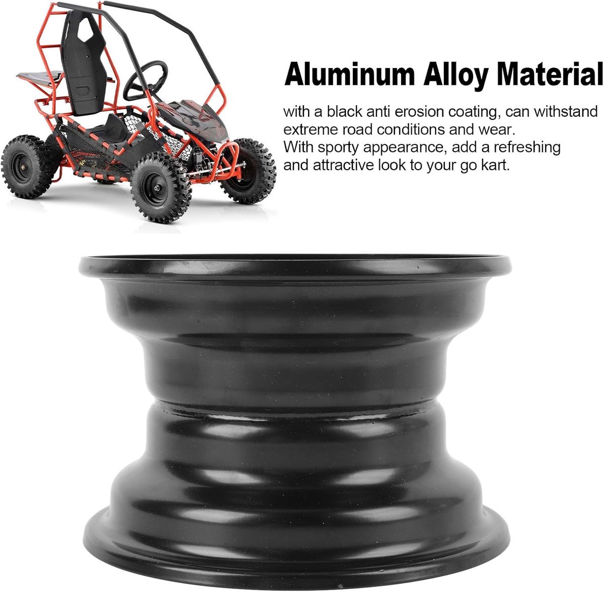 SnelShoppen - 6 Go Kart Wielen, 145/70-6 Vervangende Velgen voor 6 Inch Hubs van Go Karts, ATV's, Quads, Dirt Bikes en Maaiers - Eenvoudige Installati