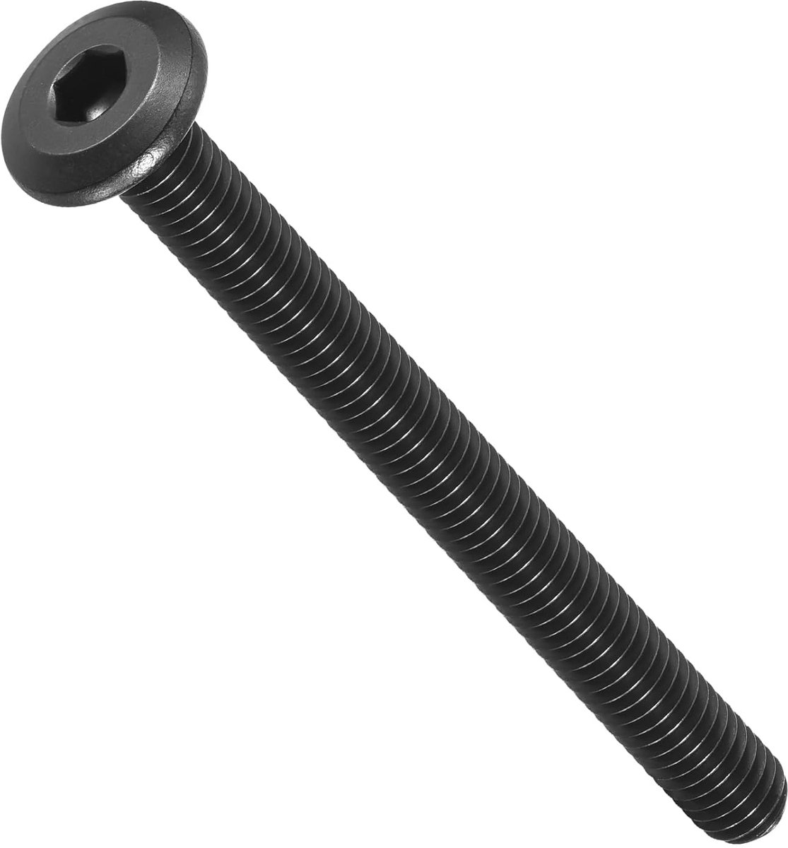 SnelShoppen - METALLIXITY Inbusbouten (M6 - 1 x 65) 10 Stuks 304 RVS Zwarte Inbusbouten voor Meubel- en Houtprojecten