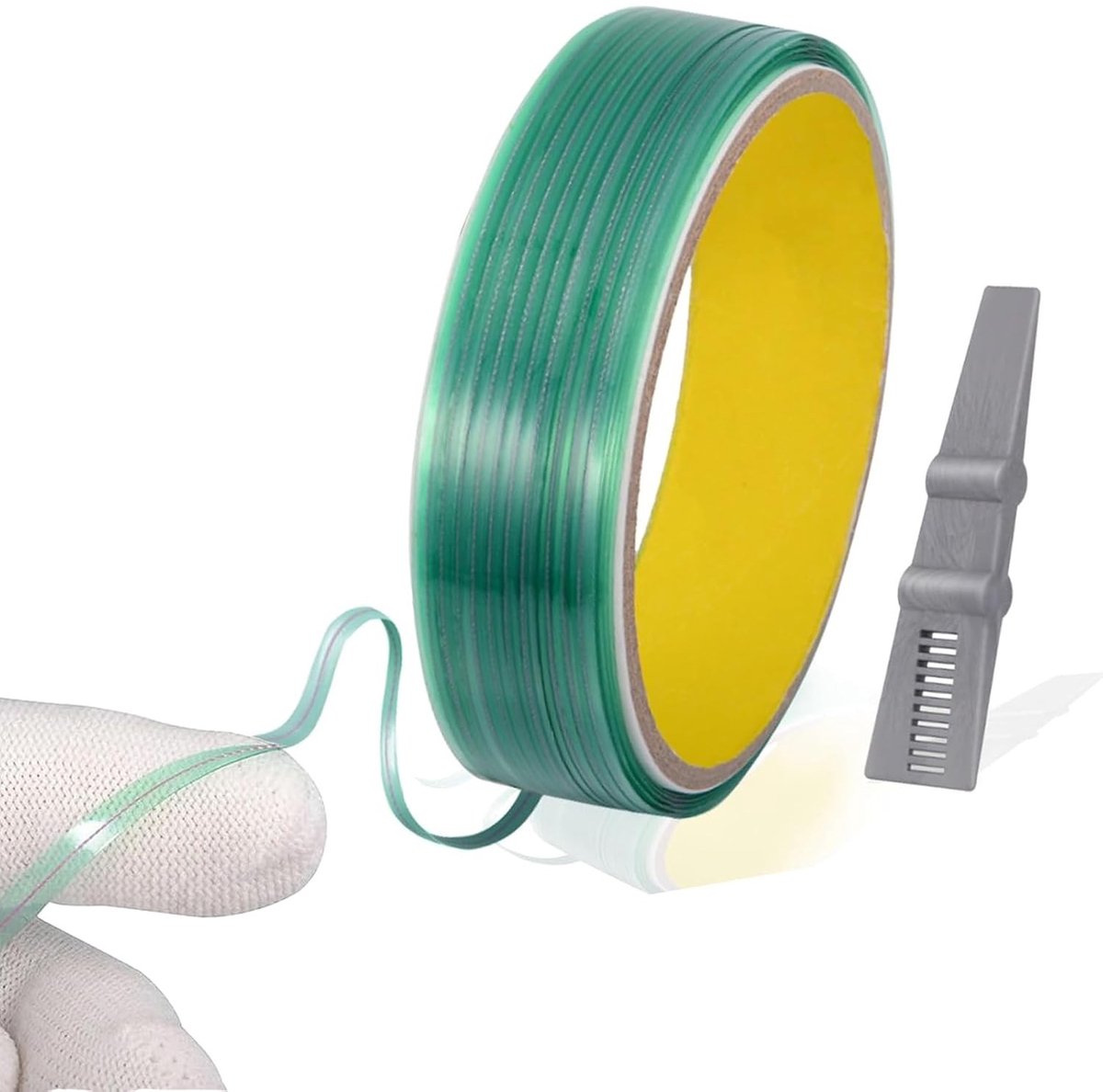Plakbandapparaat - Groen - 10 meter - Mesloos Plakband - Voor Autofolie
