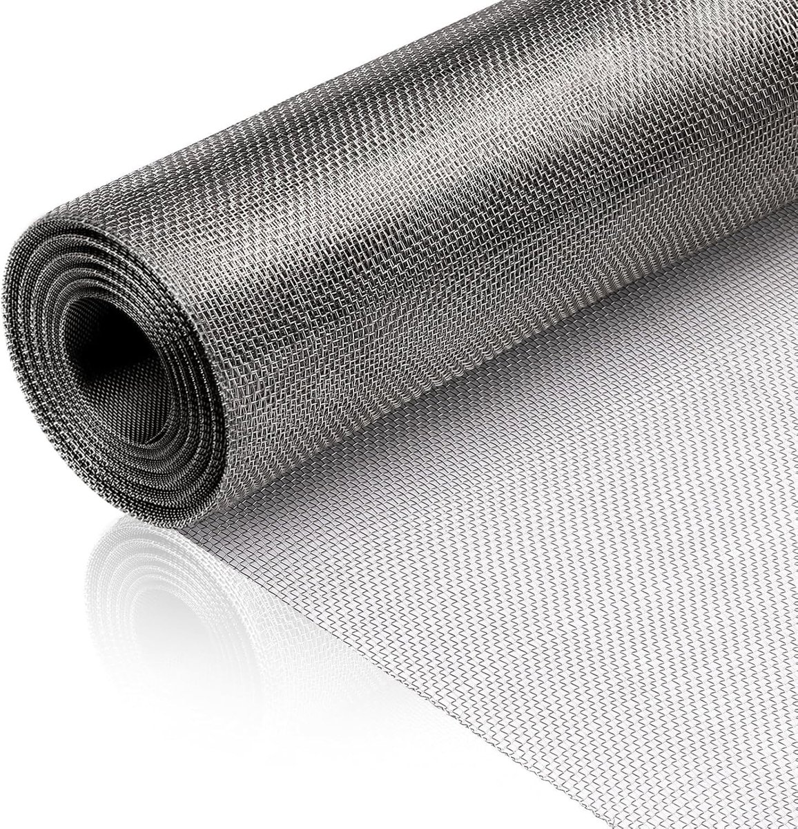 Draadgaas - Zilver - 30 x 250 cm - Fijnmazig Roestvrij Staal - Voor Tuin- en Bloembedden