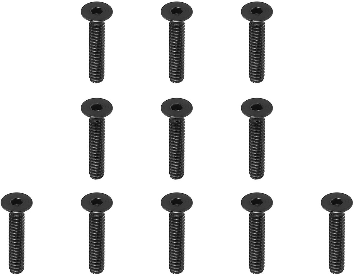 Set van 10 Innensechskant Senkschroeven #6-32 x 19mm
