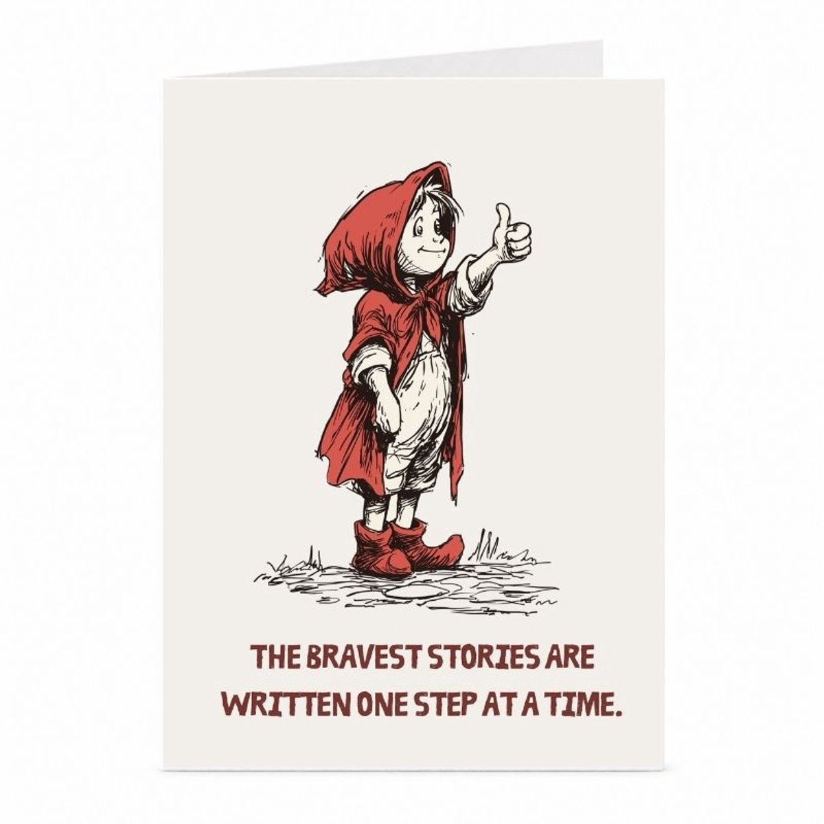 Roodkapje - Motivatiekaart - JustTheCardGuy - A6 met envelop