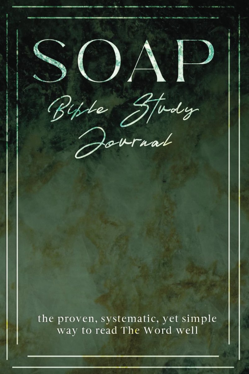 SOAP Bible Study Journal for Men, Sermon Notes Journal, Scripture Note Book, Vintage Green: 204 Pages, Christian Men - ShopVlot