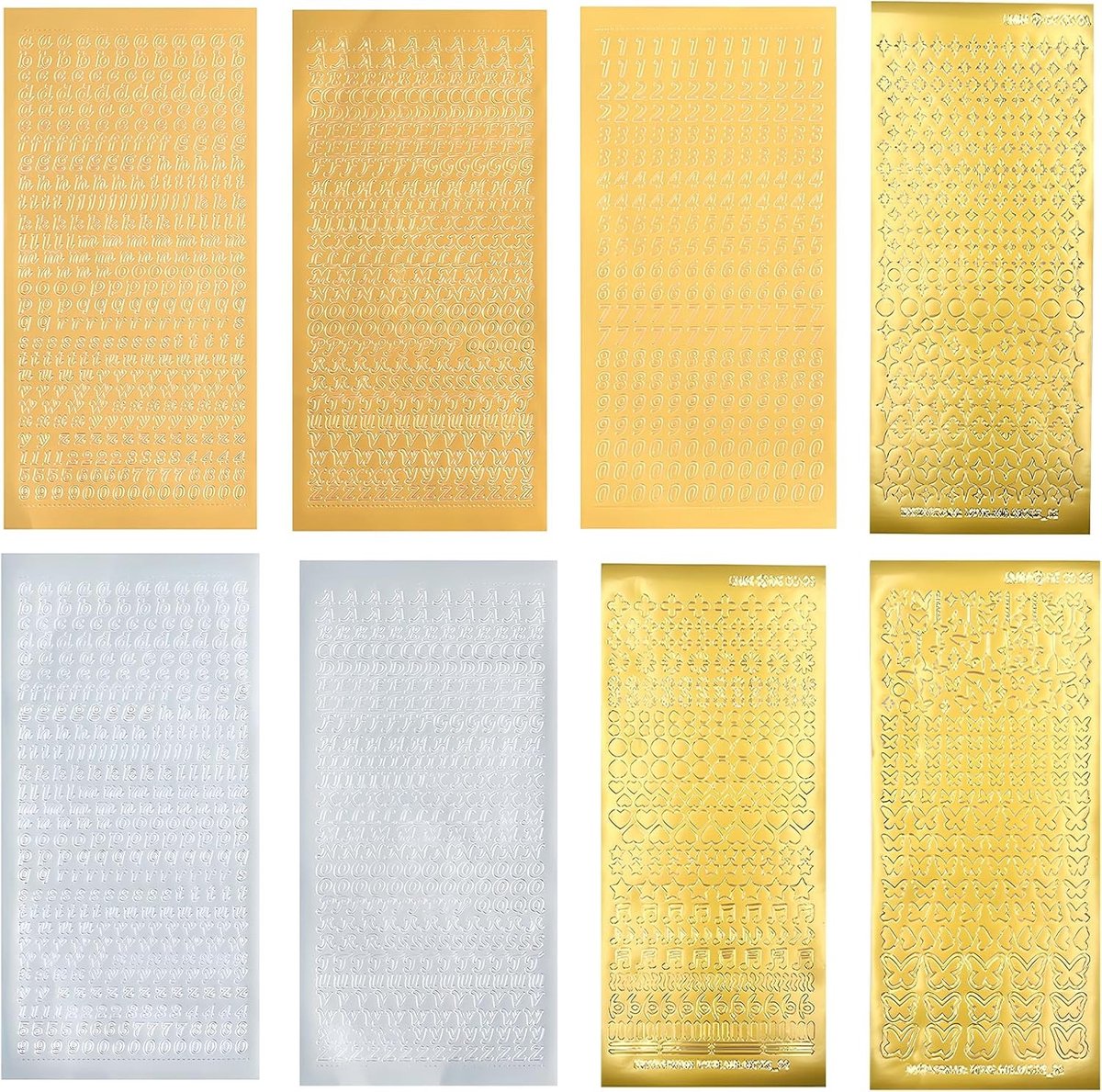 Kaars Wasletters Set - Goud - Mini Formaat - Voor Creatieve Knutselprojecten