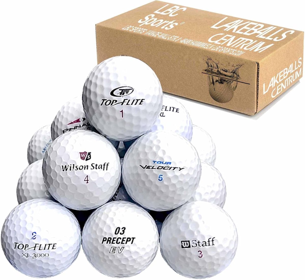 Golfballen Mix - 100 stuks - AAA/AA - Gebruikte Golfballen in Nettas - Voor Beginners en Hobbygolfers