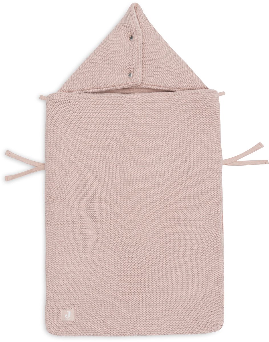 Jollein Voetenzak voor Autostoel & Kinderwagen - Basic Knit - Katoen - 42x82cm - Wild Rose – foto 7