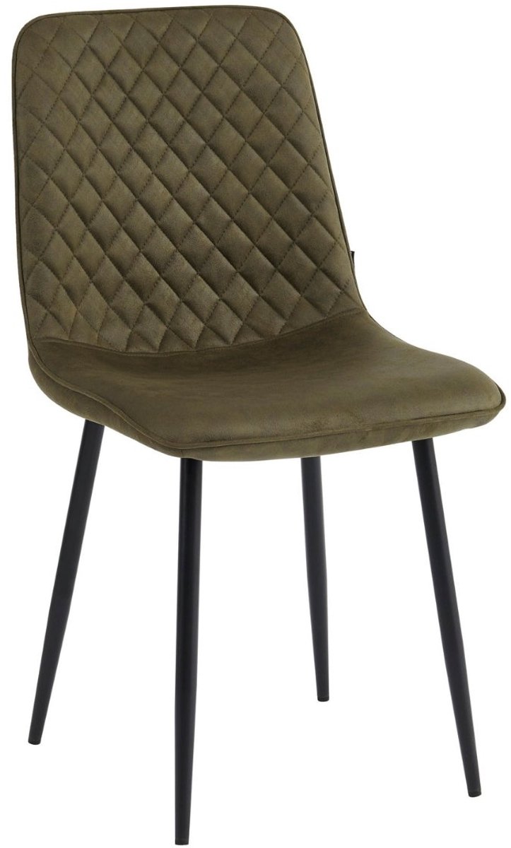 Colenis - Elise Eetkamerstoel - Set Van 4 - Groen - Microfiber stof - Design