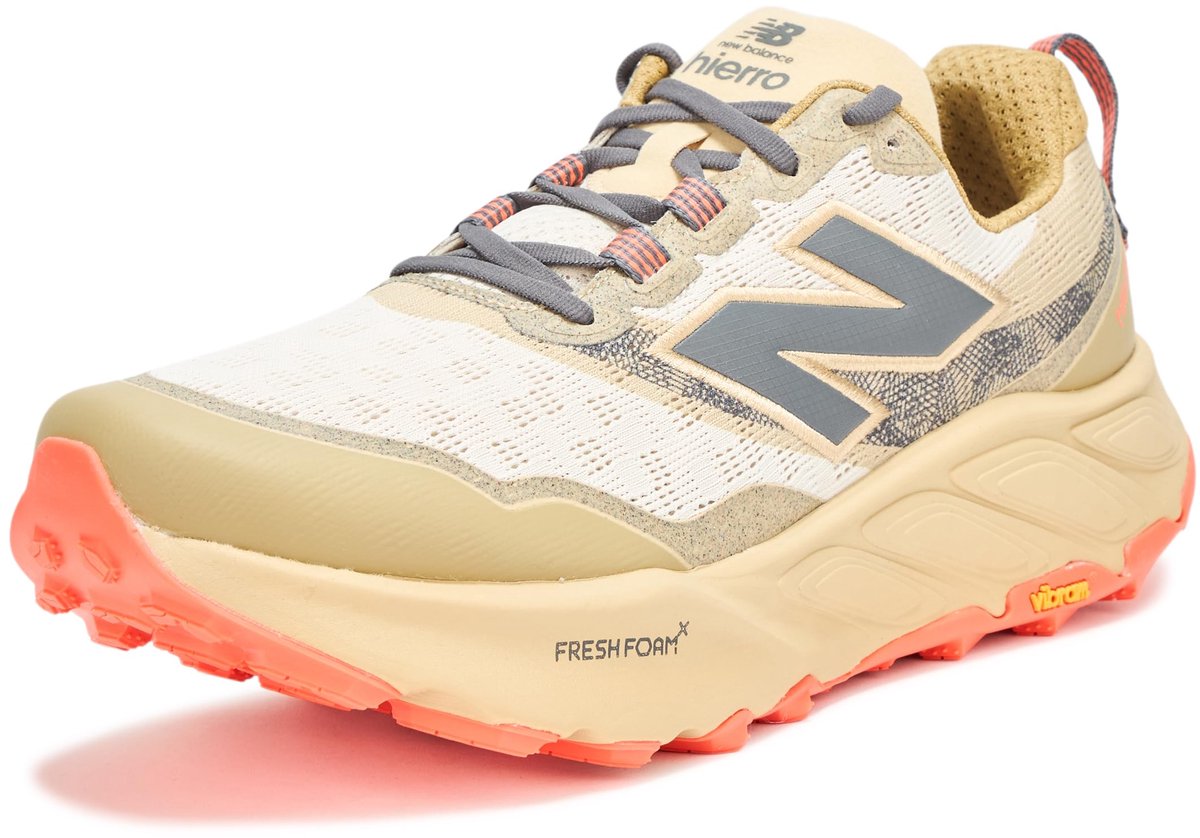 New Balance Fresh Foam X Hierro v9 Trail Hardloopschoen Linen 42.5 Wit