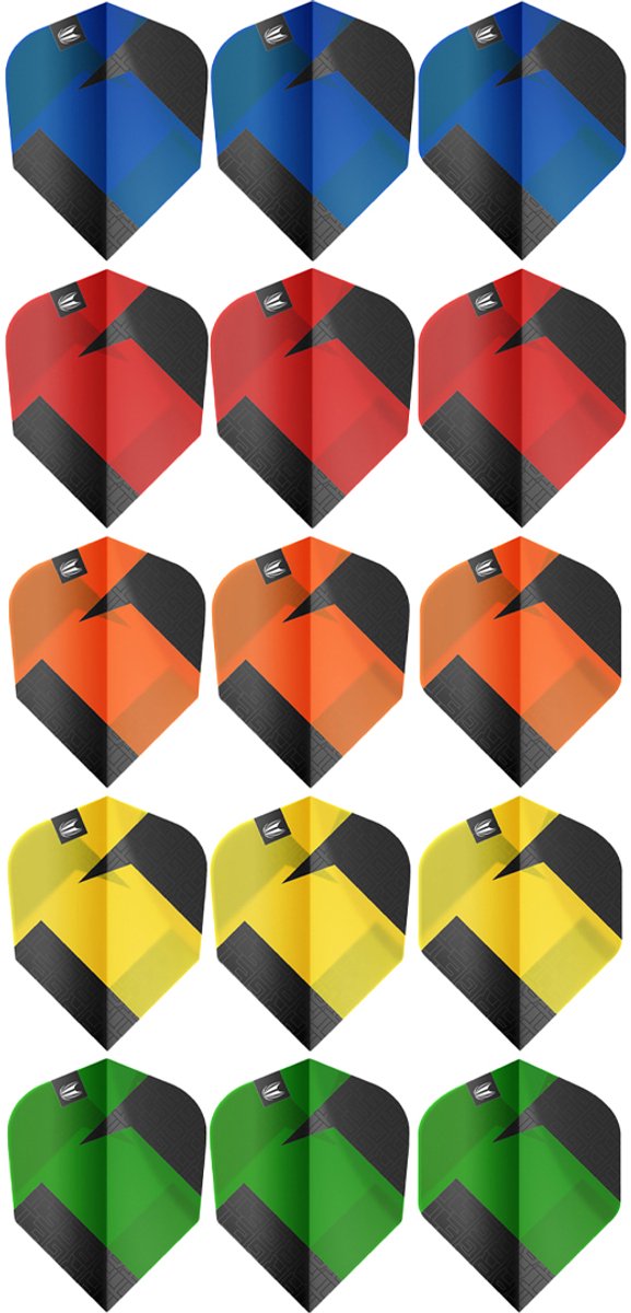 Target Tag 3 Set Black Red NO6 - Dart Flights