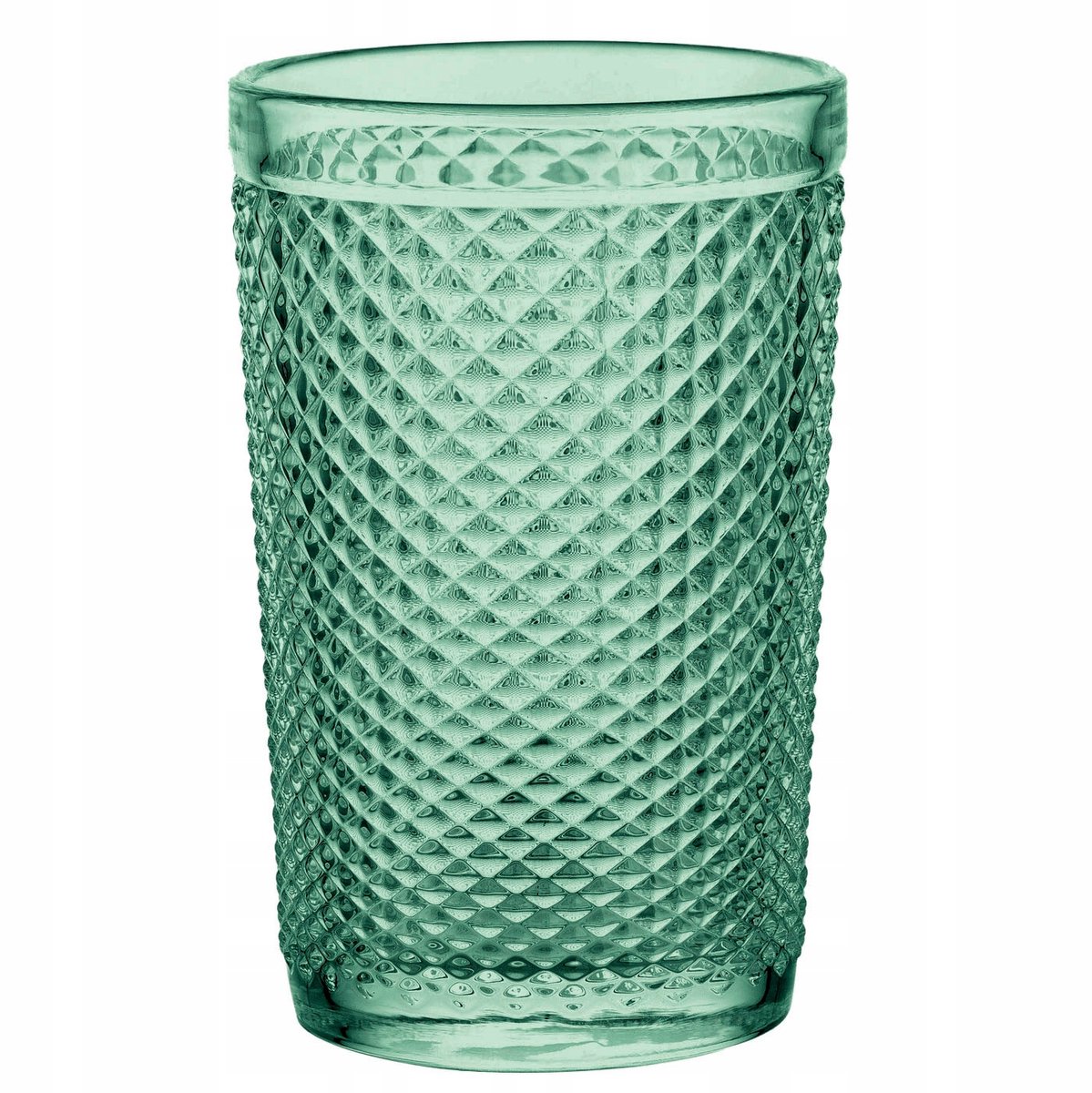 Florina Alexis Groene Longdrinkglas - 340ml - Diamant Structuur
