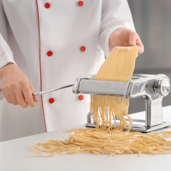 RVS Pastamachine XL - Voor Pasta, Deeg, Ravioli & Lasagne — afbeelding 2