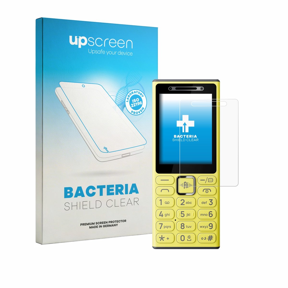 upscreen - Screenprotector voor Nokia 200 4G - Folie Beschermfolie transparant antibacterieel