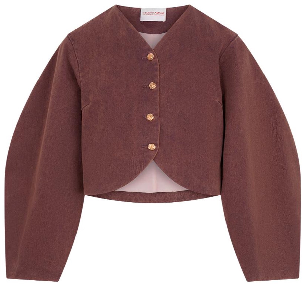 Studio Amaya - Kael Jacket - Cropped Fit - Bordeaux