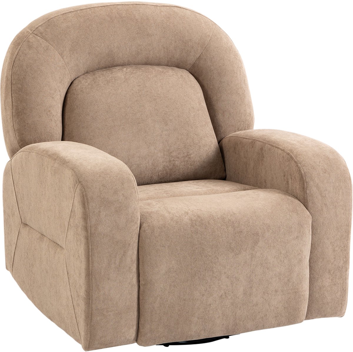 HOMCOM Sofa Recliner-Polyester-93L x 75B x 100H cm-Khaki