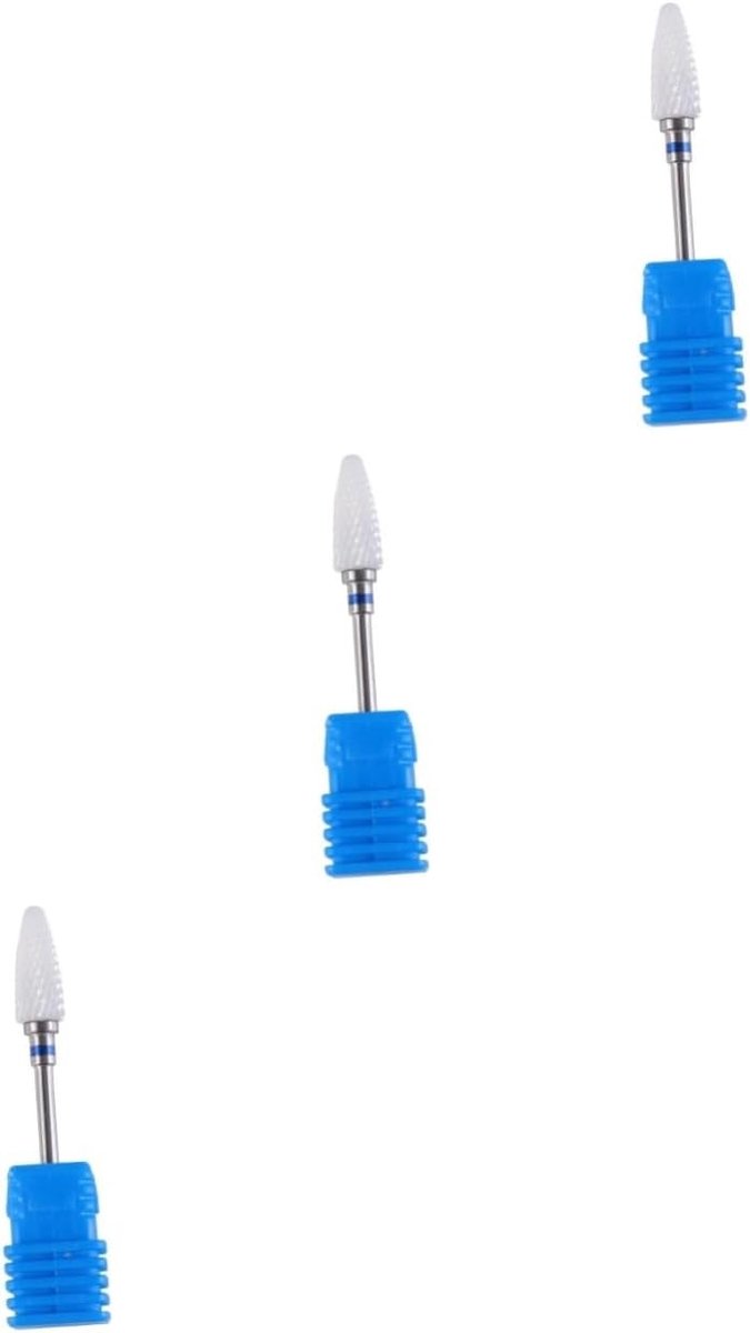 3-delige set voor nagelkunst met slijpkoppen, polijstgereedschap en manicureboor voor perfecte nagels