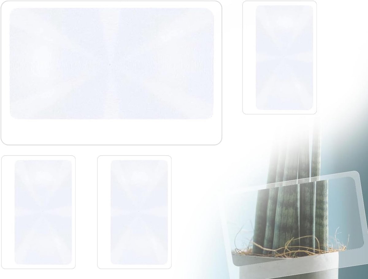 Vergrootglas Kind - Transparant - 8,5 x 5,5 cm - 300% Vergroting - Voor Senioren