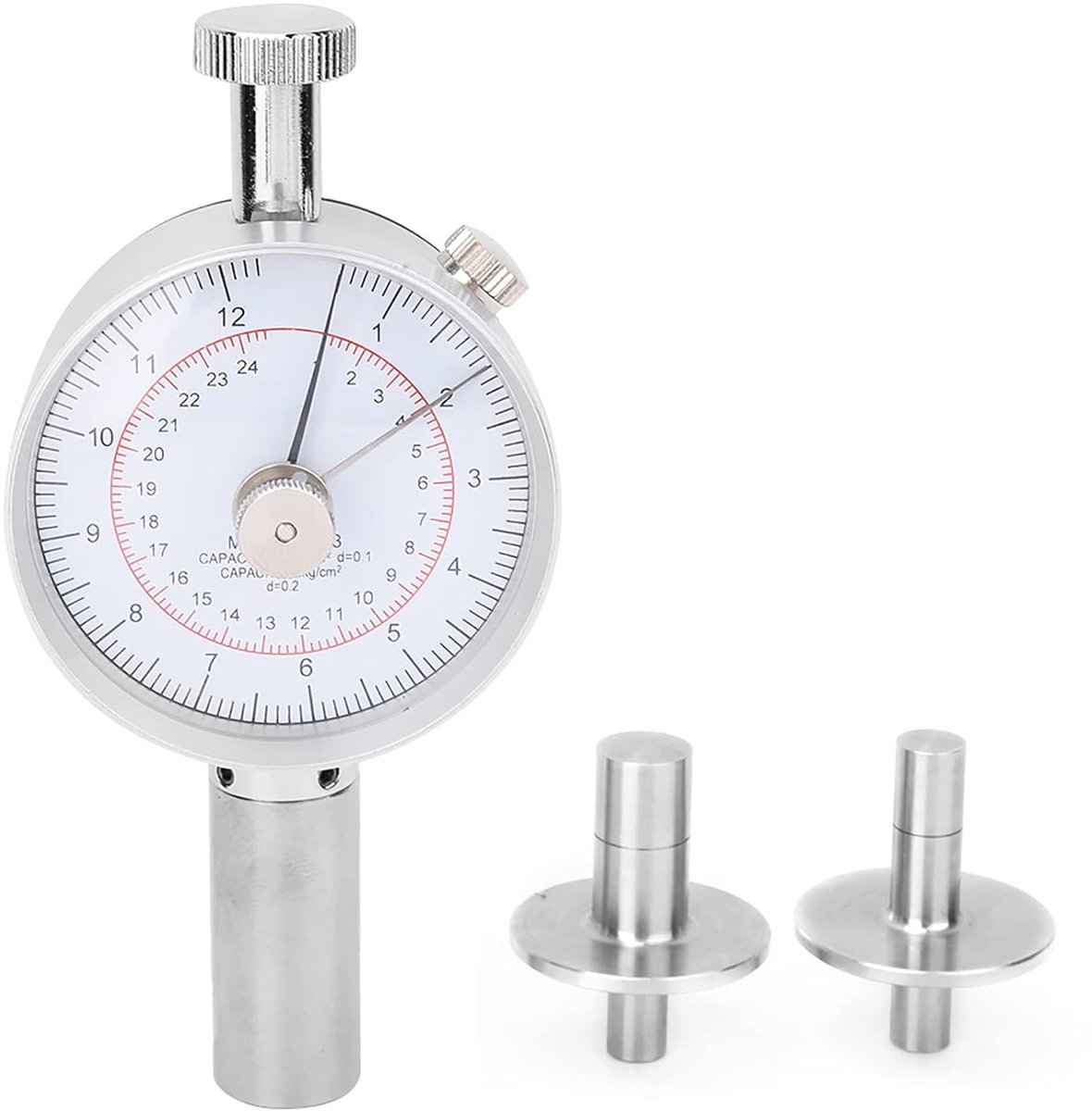 Professionele Fruit Penetrometer voor Hardheidstest, Ideaal voor Onderzoek en Transport van Fruit, Met 2 Meetkoppen