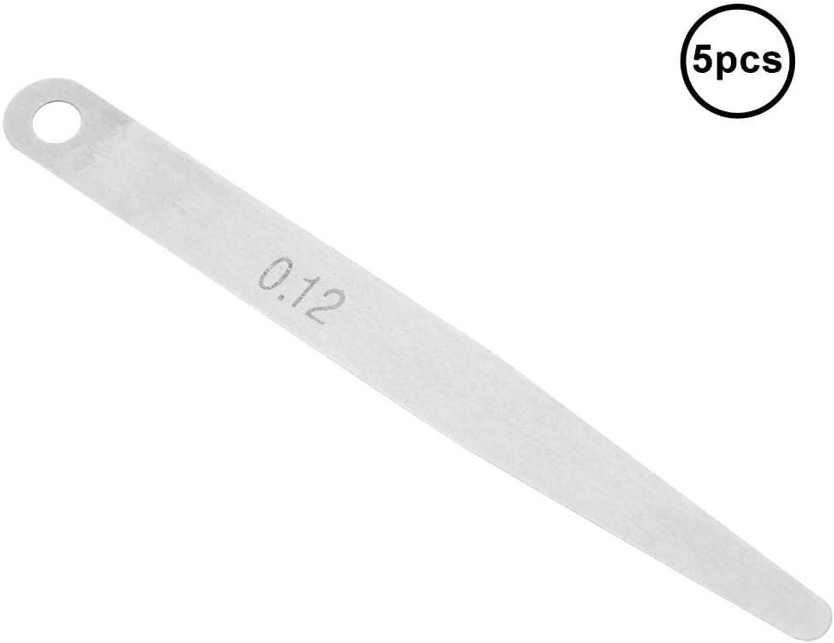 Set van 5 Precisie Diktemeters 0.1mm/0.12mm voor Nauwkeurige Metingen van Materiaal Dikte