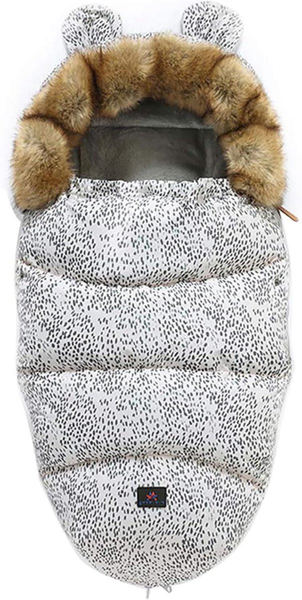 Kinderwagen Voetzak - Baby Slaapzak - Winter Warm Houden - Waterdicht Winddicht - 100 x 48 cm - Grijs