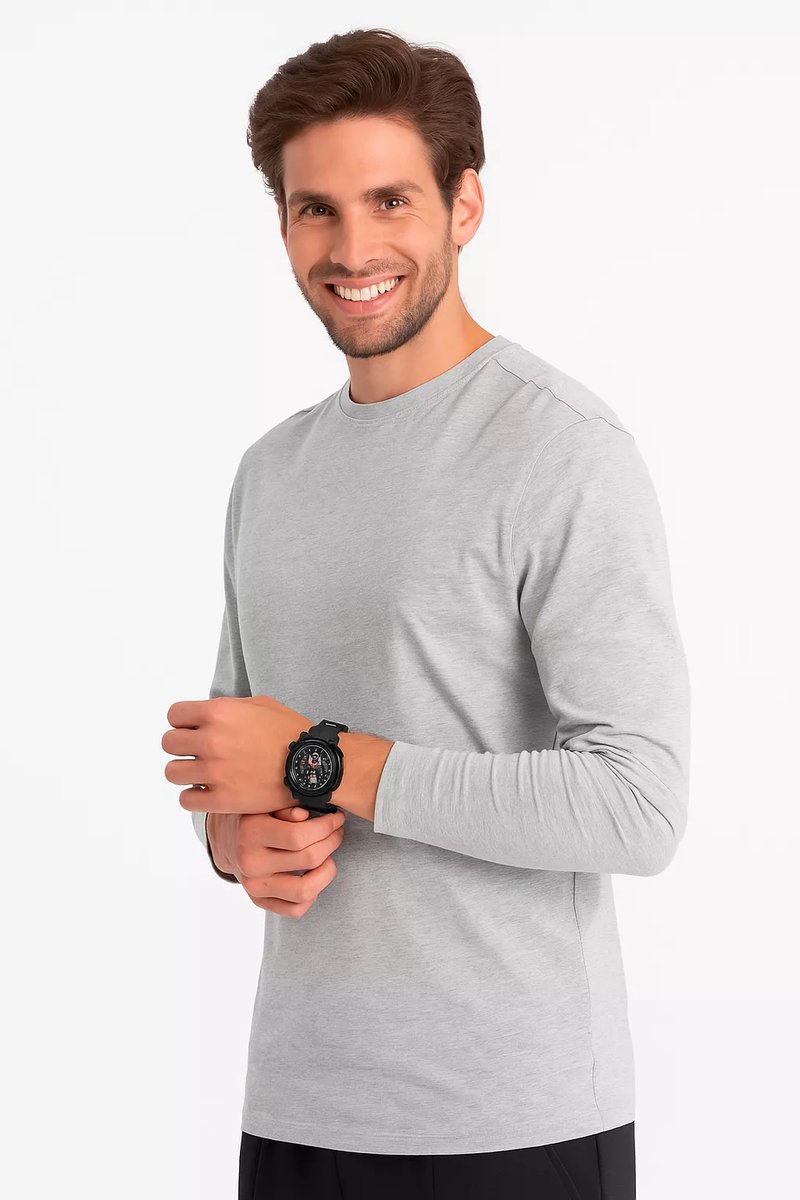 Ombre - Longsleeve Heren - Grijs - Tivoli - Modaitalia