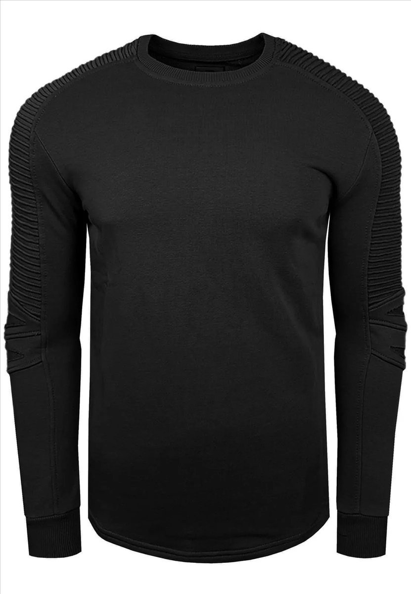 RustyNeal - Heren Trui - Zwart - Longsleeve - Modernfit