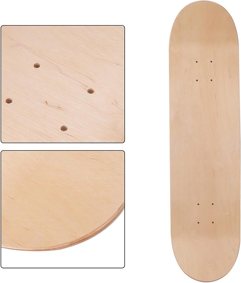 Skateboard Deck Plank Trick Uitvoeren Dubbele Concave 8.5 Inch