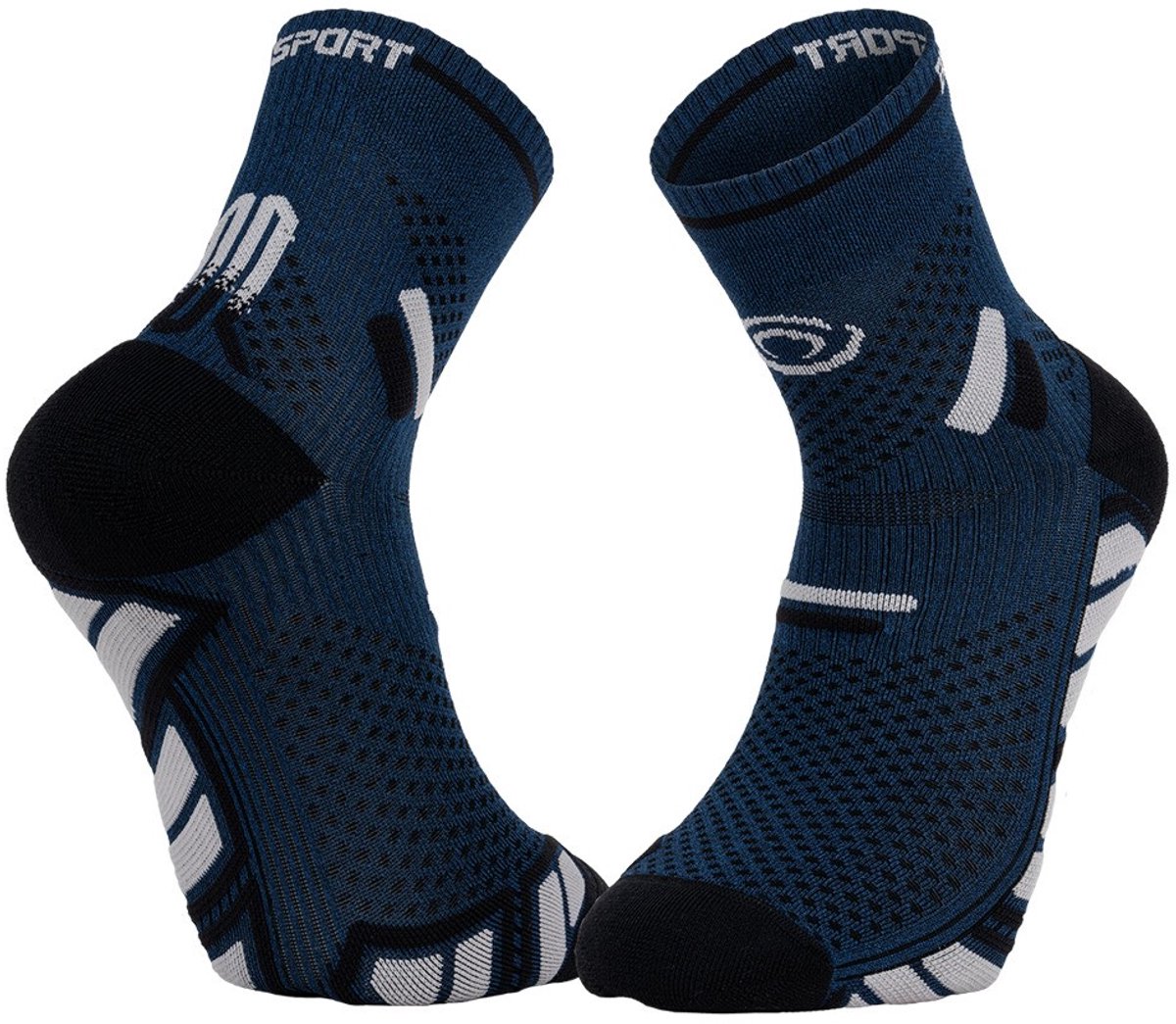 BV Sport Socquette Trail Ultra.2 Mid - Sokken - Blauw/Grijs - 42/44