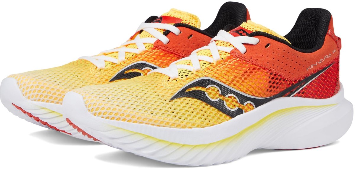 Saucony Kinvara 14 - Hardloopschoen voor heren - Wit / Vizigold - EUR 47
