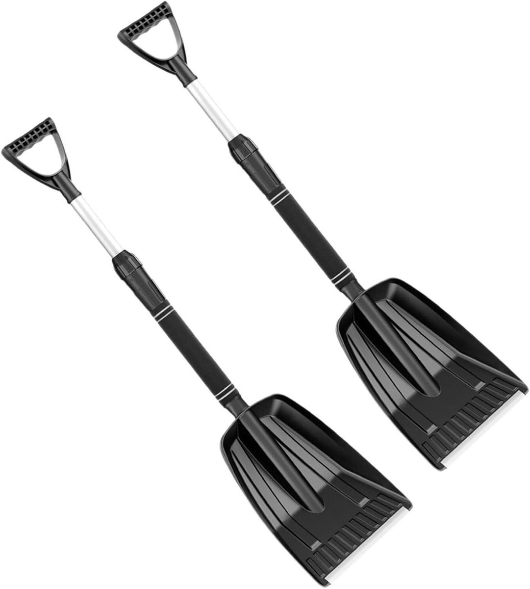 Verstelbare Sneeuwschep - Auto Sneeuwruimer - Winter Noodgevallen - Lichtgewicht Ergonomisch - 86 cm - Zwart
