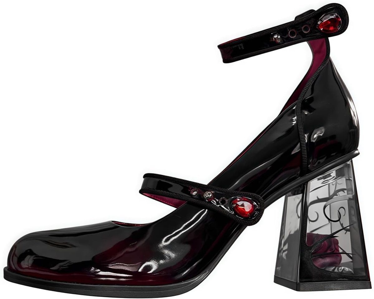 Schattige Mary-Jane schoenen voor dames met dikke hakken, perfect voor Lolita en Gothic stijlen