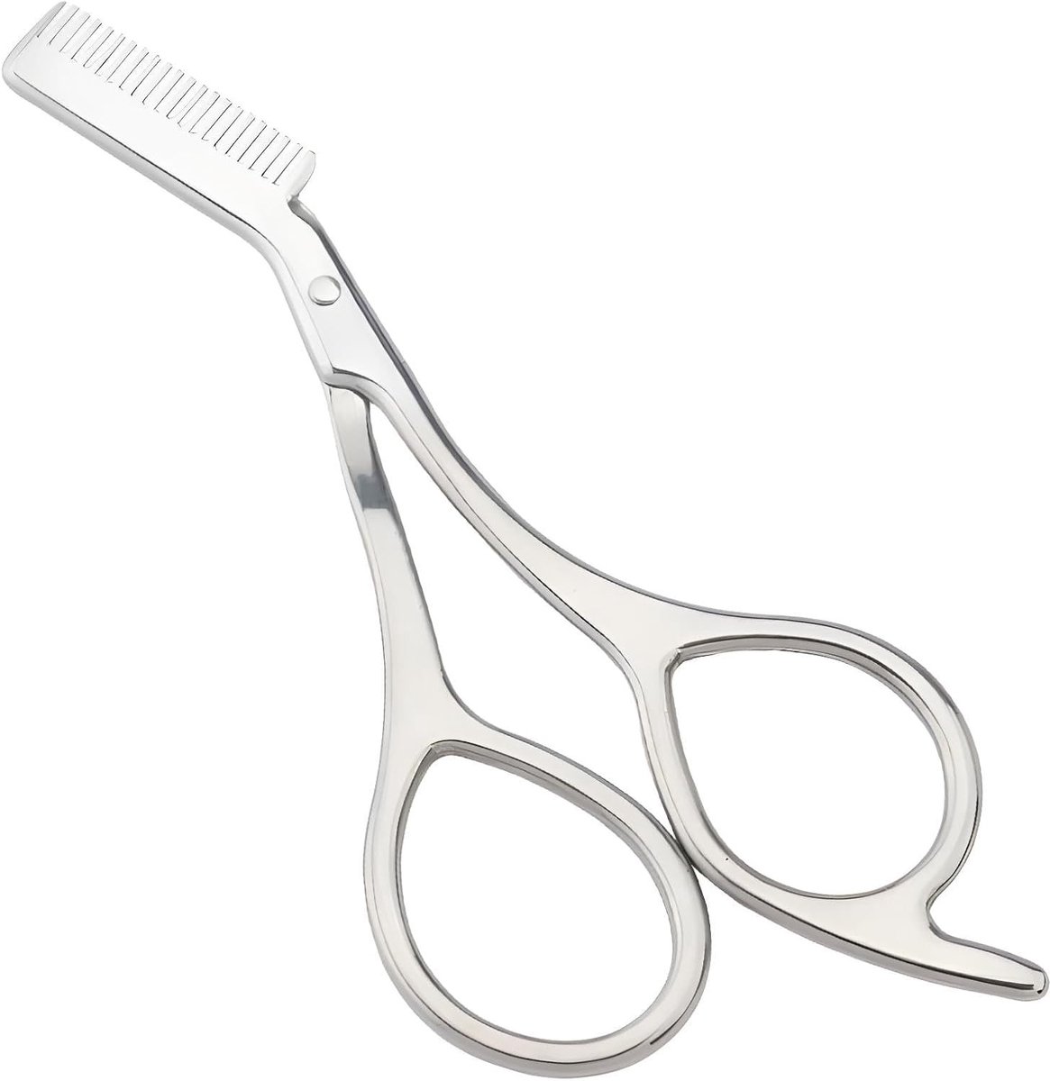 Professionele Augenbrauwenscheer met Kamm voor Nauwkeurige Vormgeving en Precisie Trimmen van Wenkbrauwen