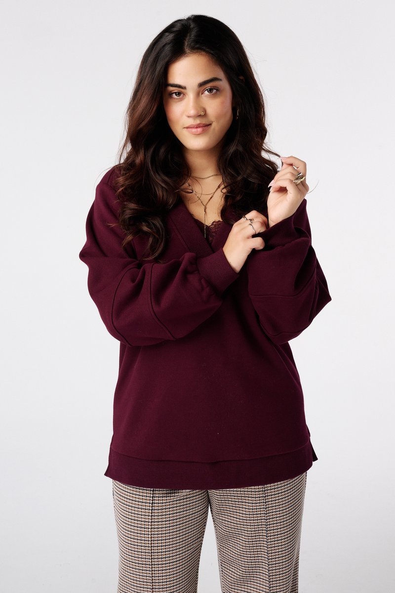 MS Mode Trui Sweater met v-hals
