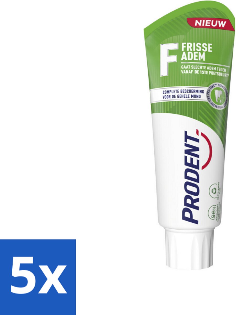 5 x Prodent – Tandpasta – Frisse Adem – Pro-Zinc Technologie - Koffie - Koffiezetapparaat - Koffiezetapparaat - Koffiezetapparaat
