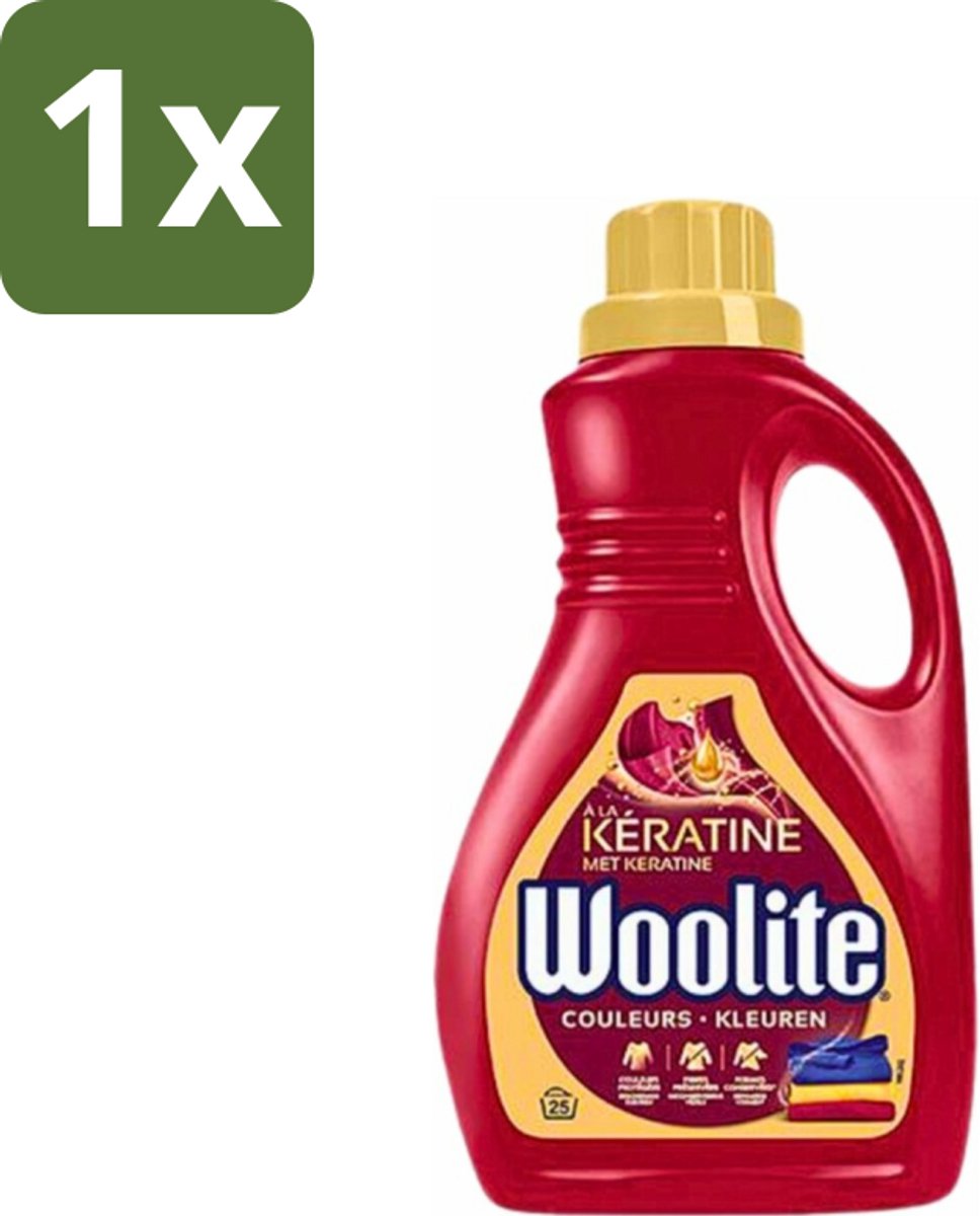 Woolite Color - Vloeibaar Wasmiddel - Met Keratine - Gekleurde Was - 25 Wasbeurten - 1,5L - 1 stuk
