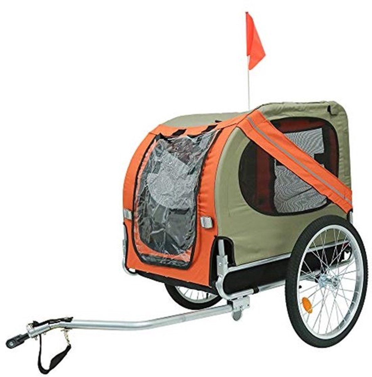 Opvouwbare Fietskar voor Honden - Universele Fietsaanhanger met Reflectoren - Waterdicht en Duurzaam - Max. Last tot 40 kg