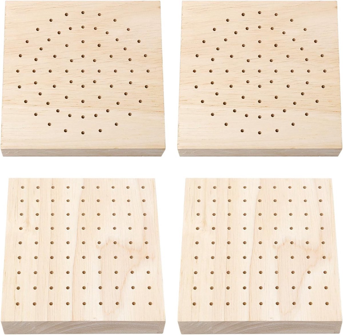Set van 4 Houten Dart Houder - Mini Houten Spies Houder voor Dartpijlen, Lolly's en Snoepbuffets