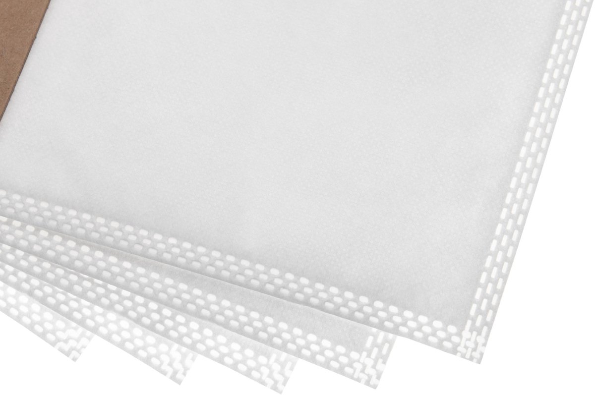 vhbw 10 stuks stofzakken, compatibel met Kärcher CV 30/1, CV 3.000, CV 38/1, CV 30/1 Professional en CV 38/1 Professional stofzuigers – 26 cm x 21 cm, wit