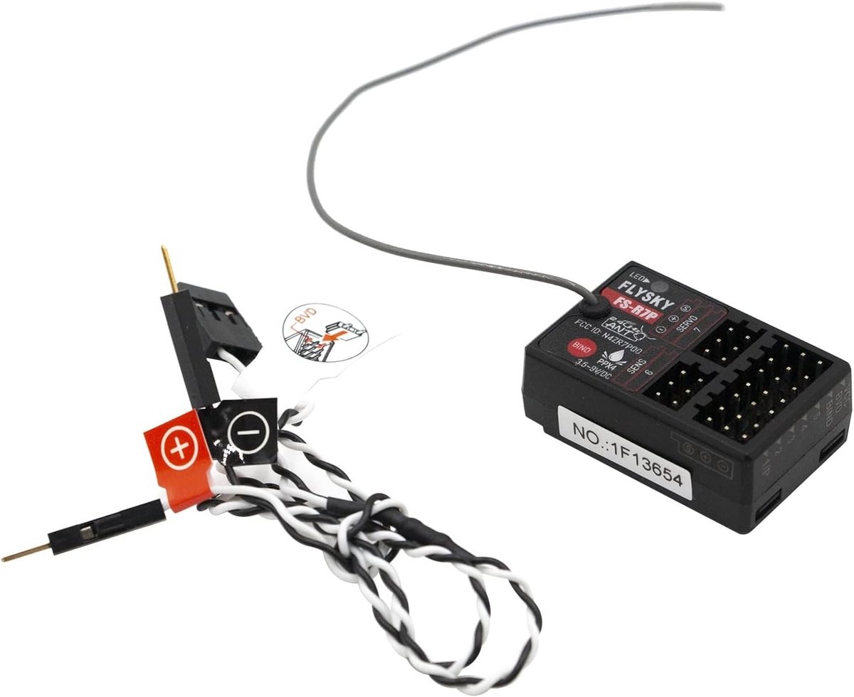 7CH Receiver 2.4G Protocol ANT voor RC Auto en Boot - Geschikt voor FS-G7P, 3.5-9V/DC Besturing
