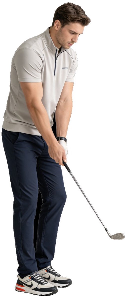 Currero Comfortabel Golfbroek Heren Golfkleding Nette Pantalon Mannen Broek Outfit Chino XXS Blauw